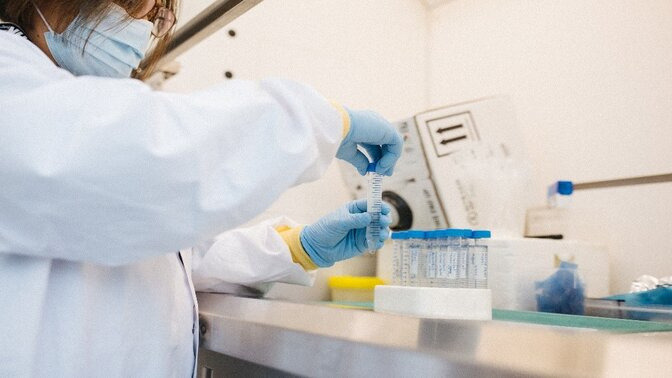 photo of a woman in a lab